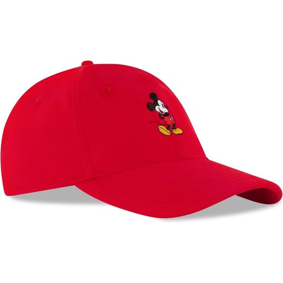 Men's Beautiful Mickey Mouse Adjustable Baseball Cap for Adult - Red - Picture 3 of 8